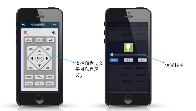 Android/IOS版全能家電手機APP（手機智能家居APP)設備控制界面說明2